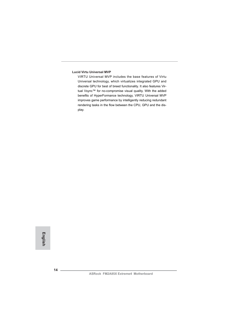 ASRock FM2A85X Extreme4 User Manual | Page 14 / 179