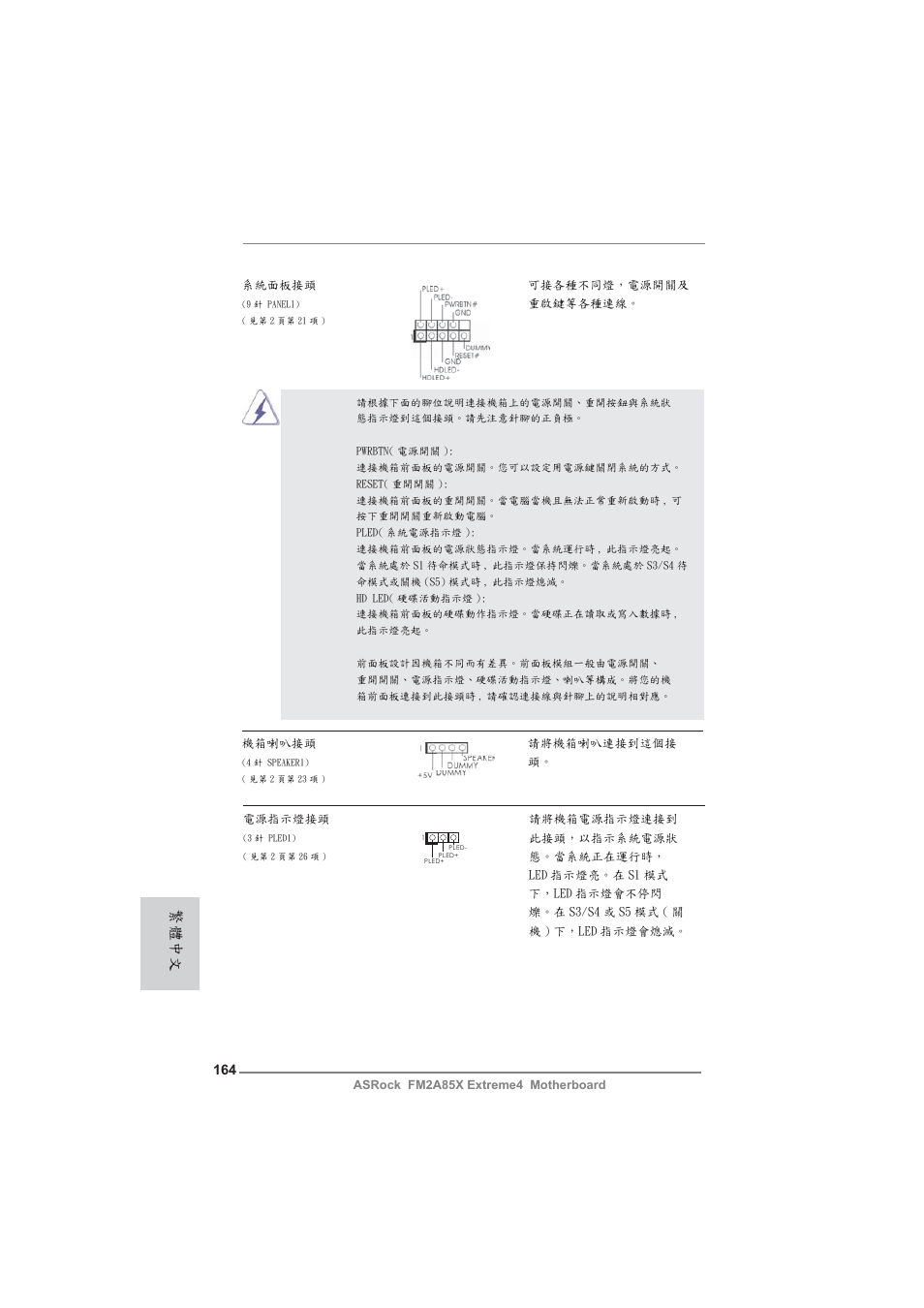 繁體中文 | ASRock FM2A85X Extreme4 User Manual | Page 164 / 179