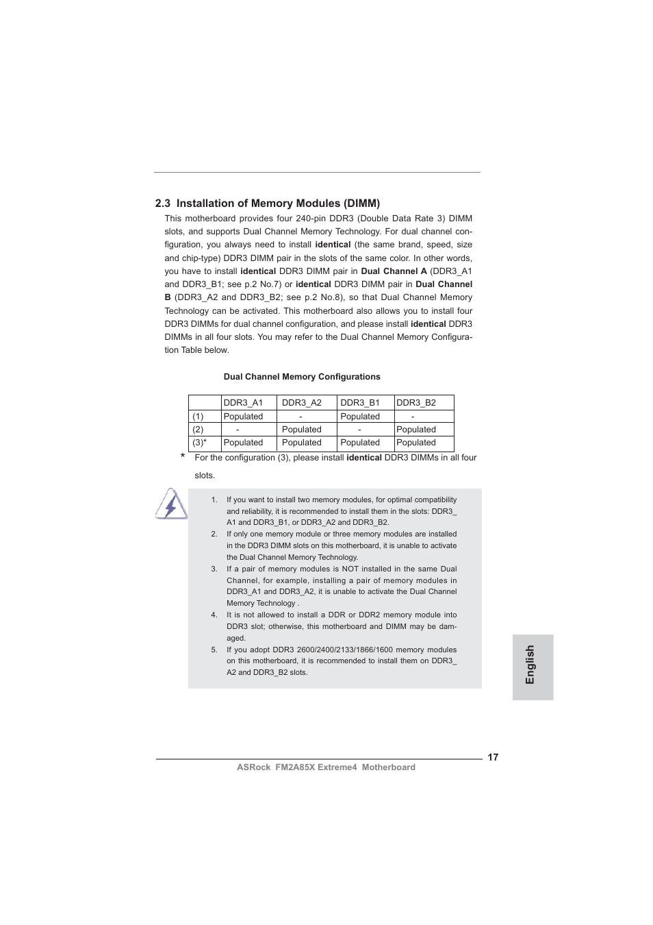 ASRock FM2A85X Extreme4 User Manual | Page 17 / 179
