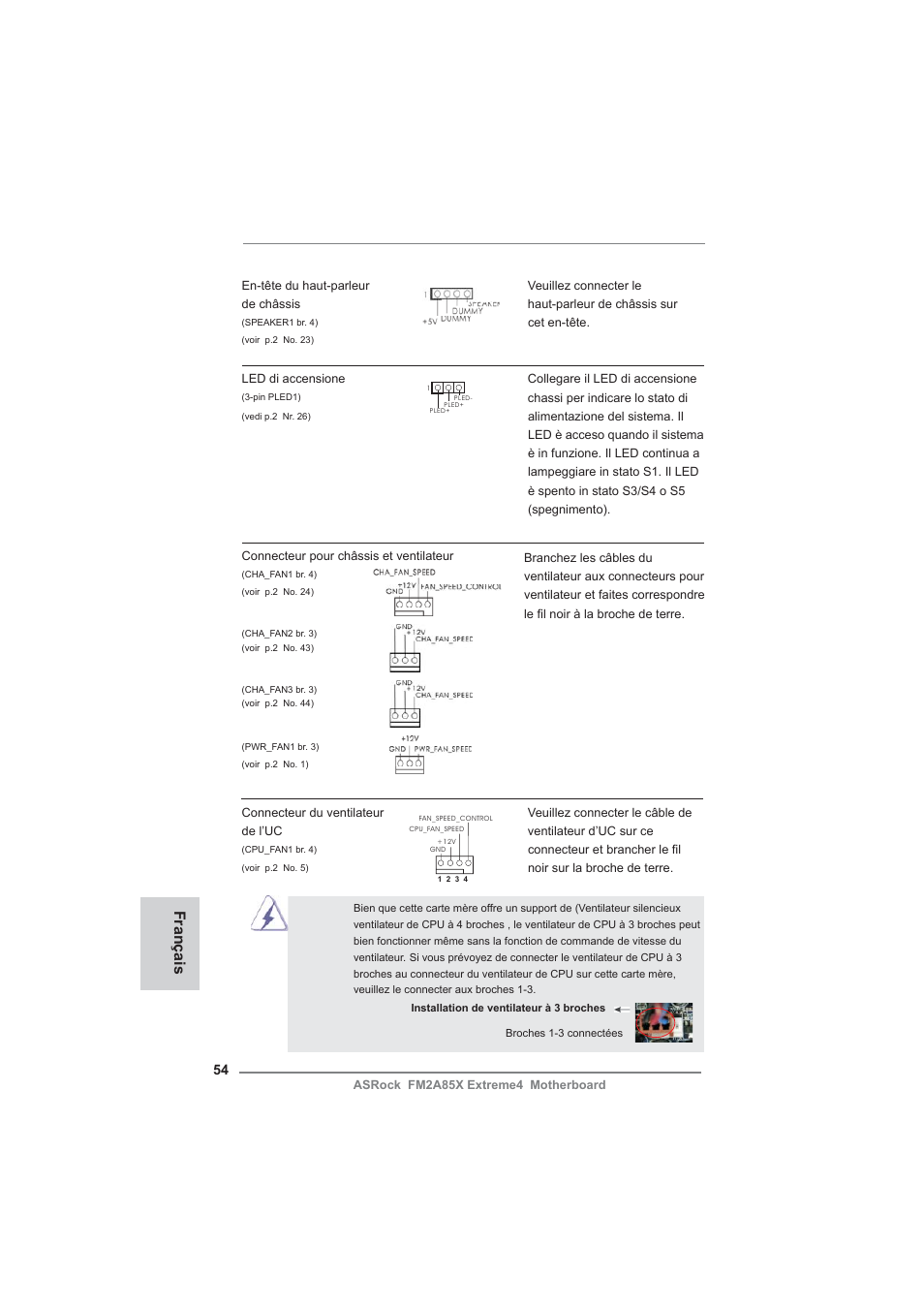 Français | ASRock FM2A85X Extreme4 User Manual | Page 54 / 179