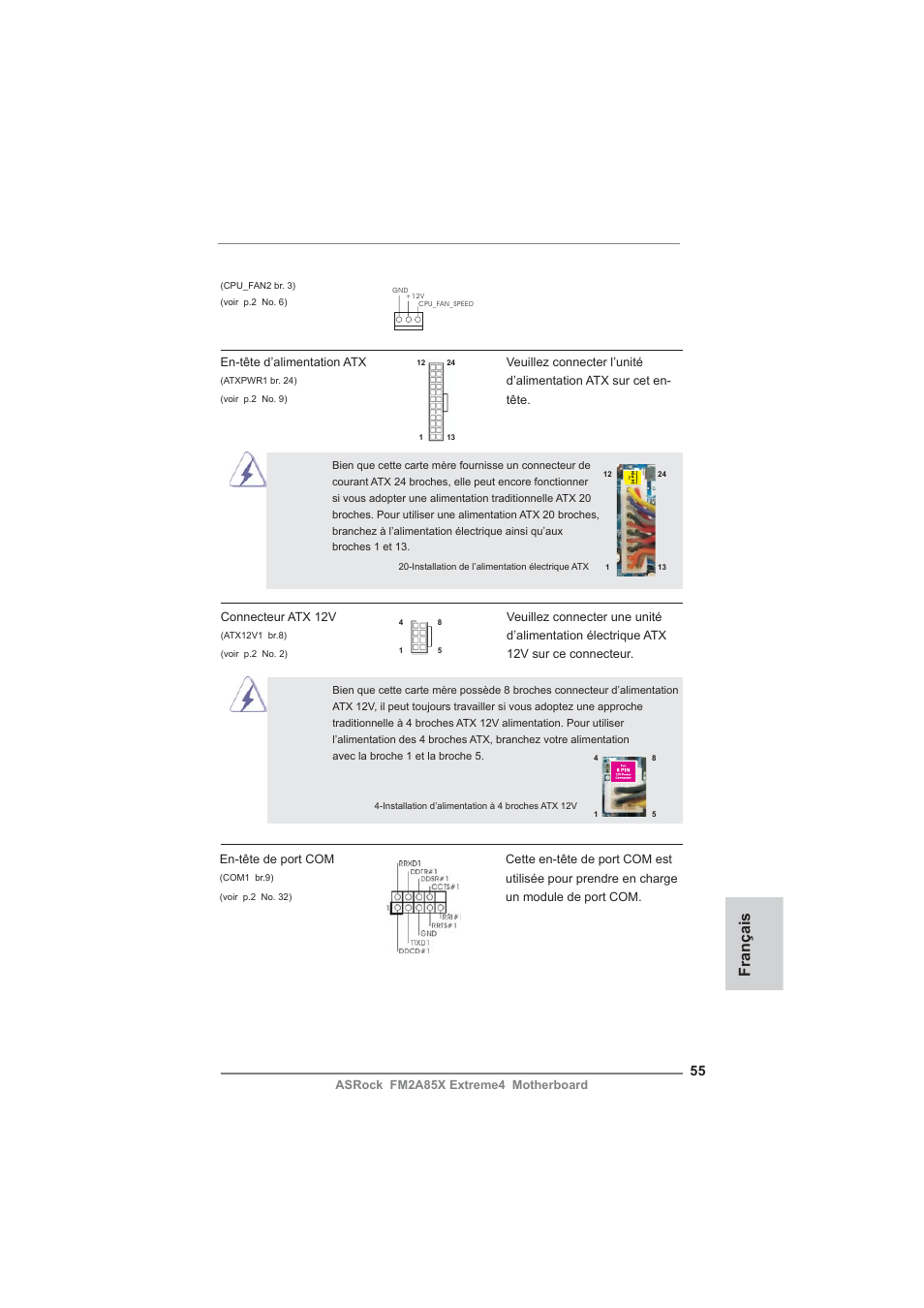 Français | ASRock FM2A85X Extreme4 User Manual | Page 55 / 179