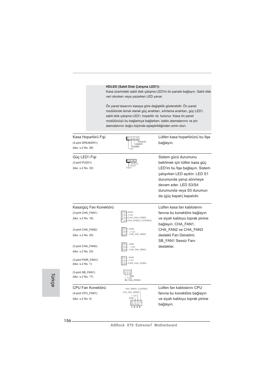 Türkçe | ASRock X79 Extreme7 User Manual | Page 156 / 236