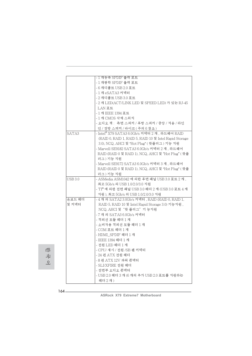 한 국 어 | ASRock X79 Extreme7 User Manual | Page 164 / 236