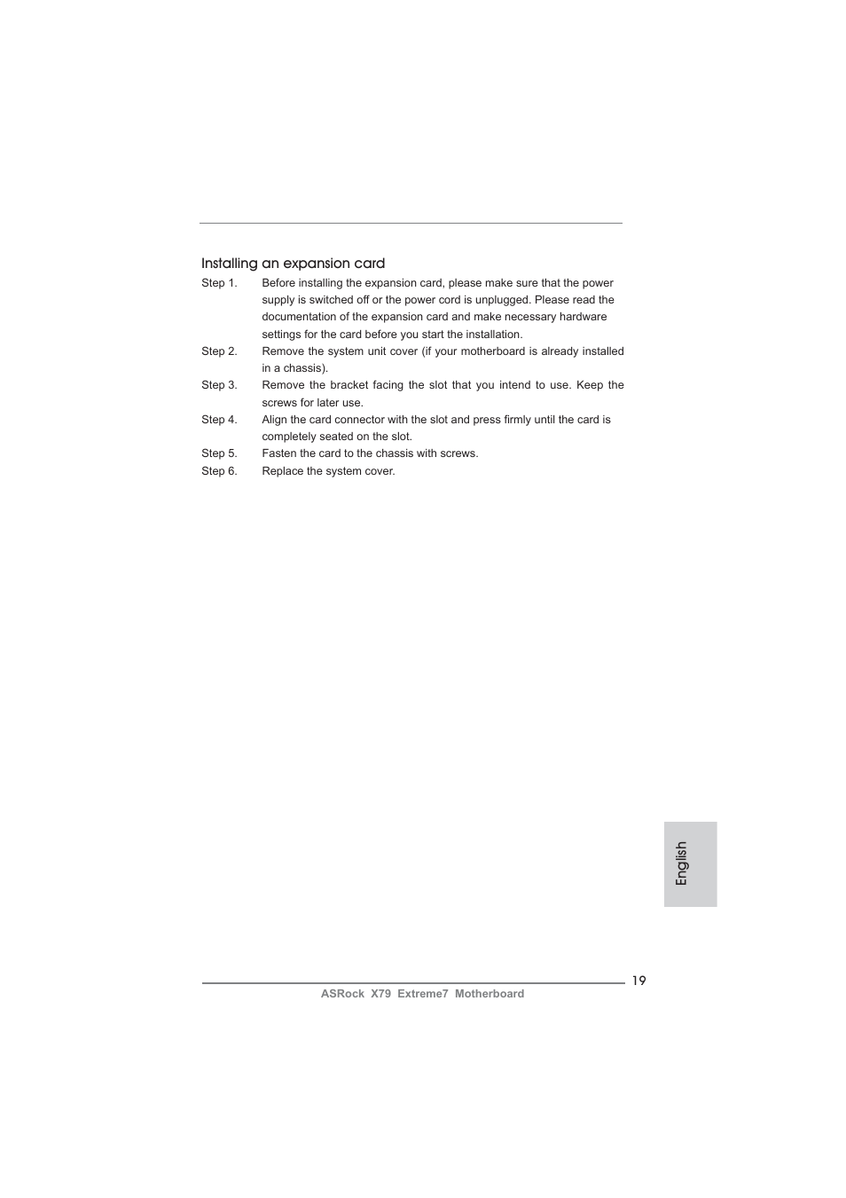 ASRock X79 Extreme7 User Manual | Page 19 / 236