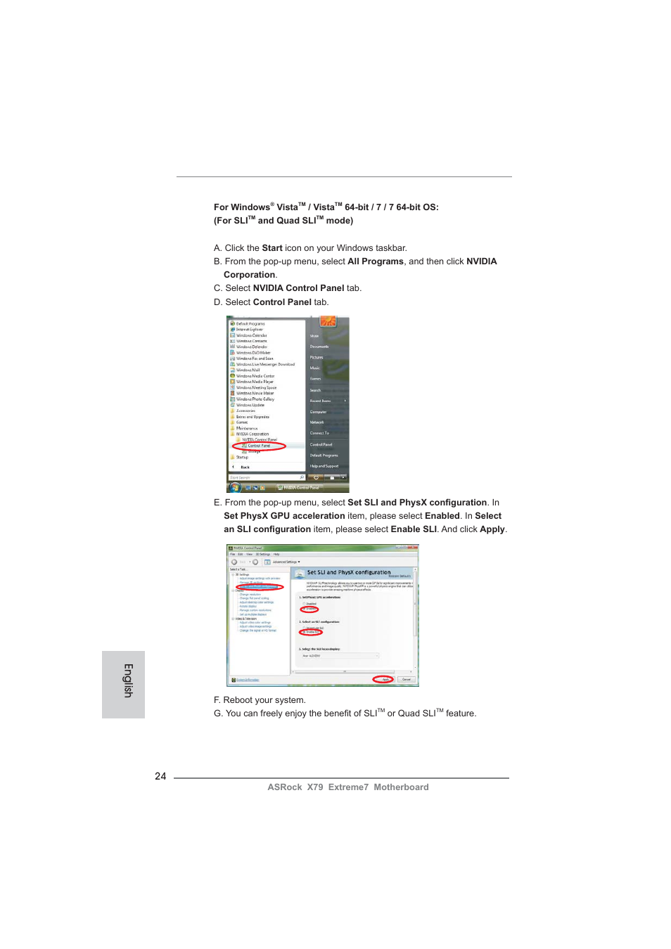 English | ASRock X79 Extreme7 User Manual | Page 24 / 236