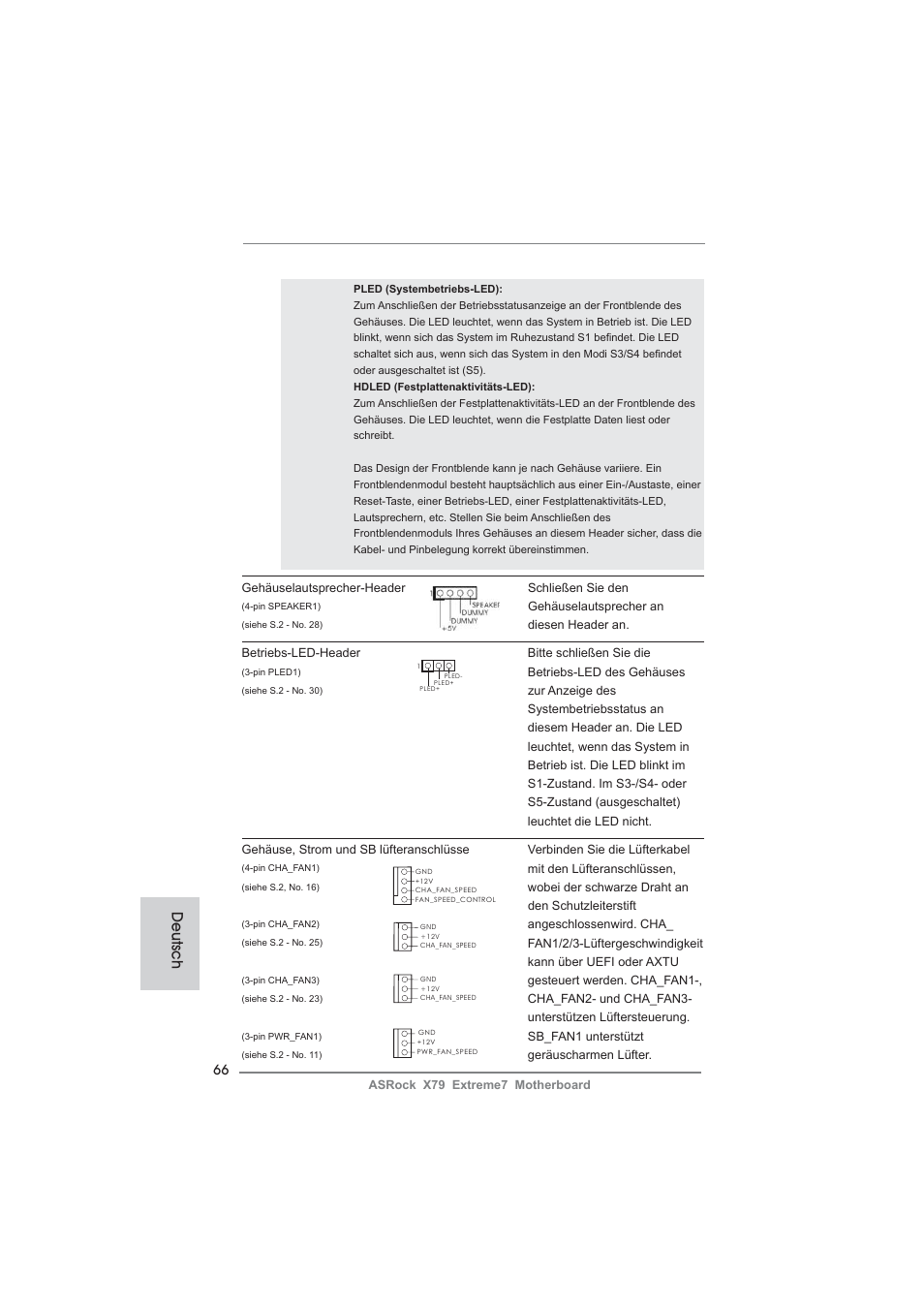 Deutsch | ASRock X79 Extreme7 User Manual | Page 66 / 236