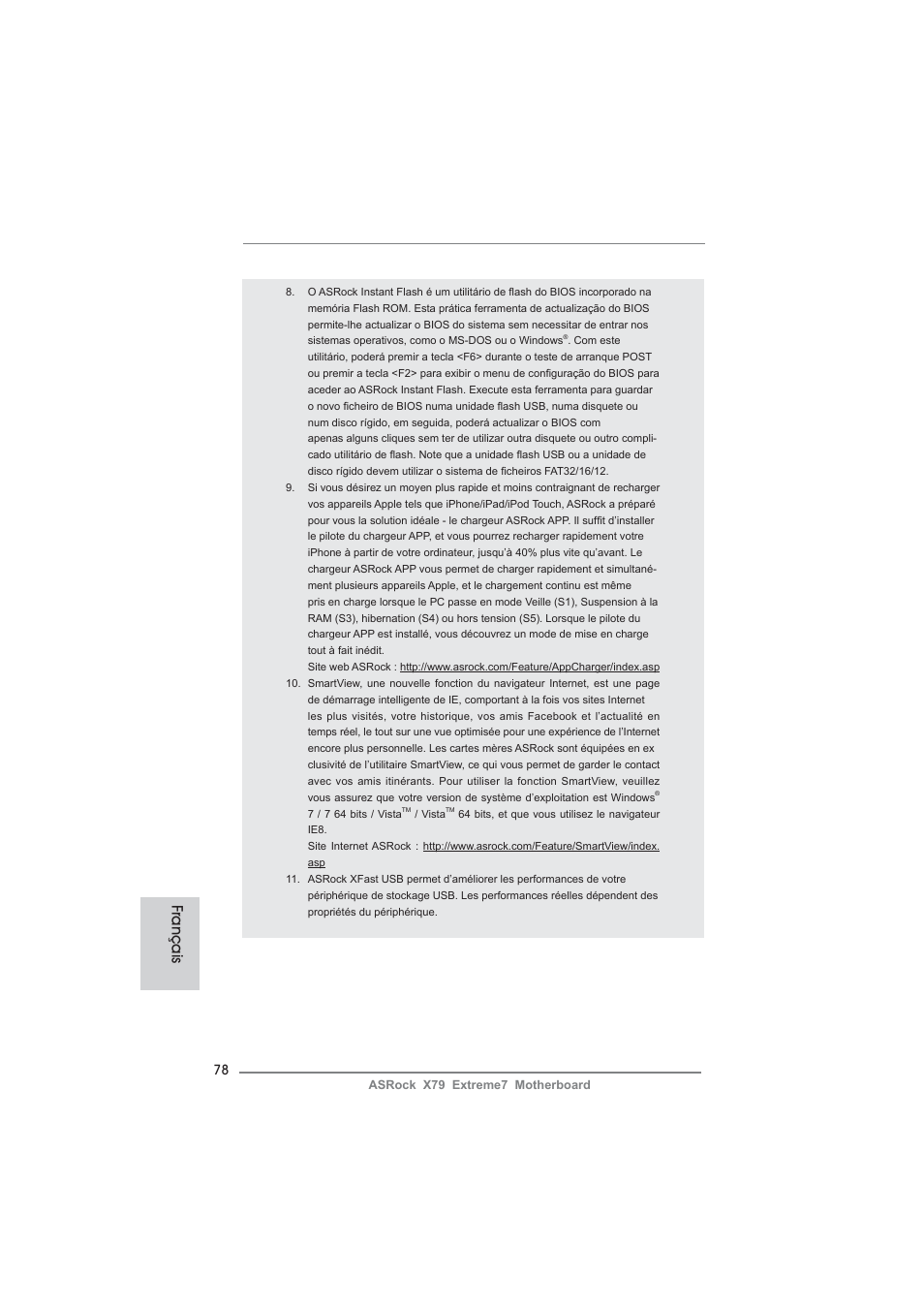 Français | ASRock X79 Extreme7 User Manual | Page 78 / 236