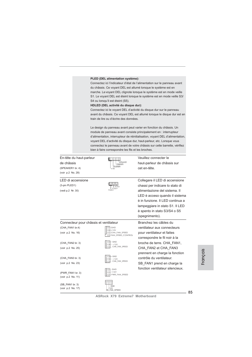 Français | ASRock X79 Extreme7 User Manual | Page 85 / 236