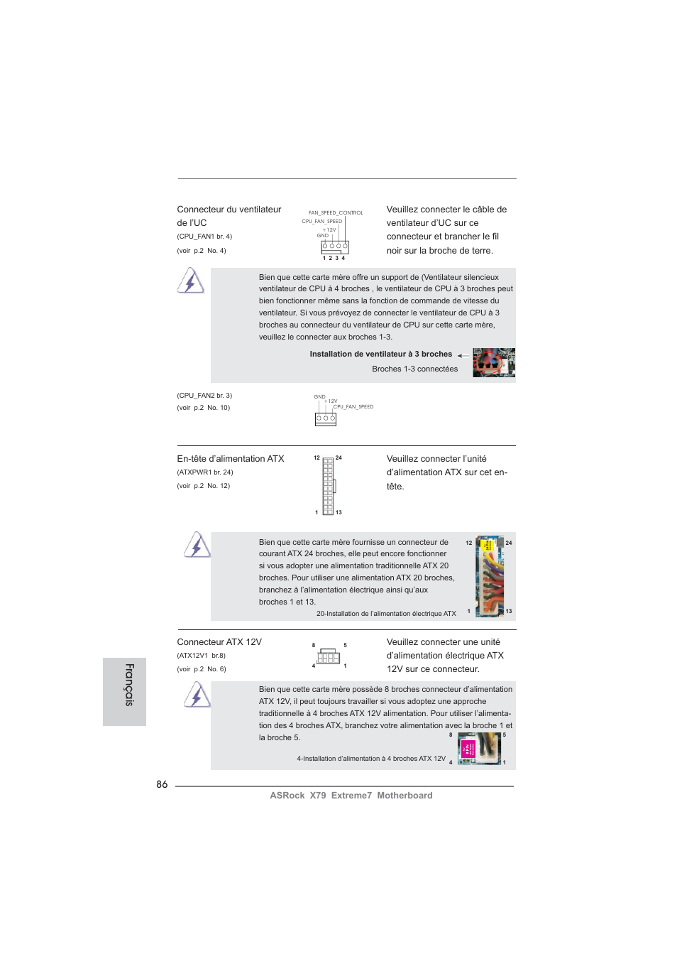 Français | ASRock X79 Extreme7 User Manual | Page 86 / 236