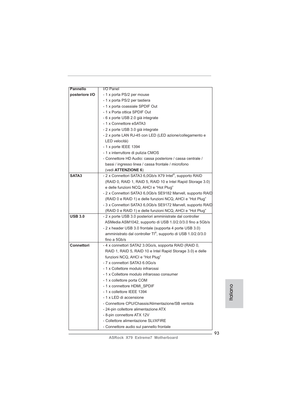 Italiano | ASRock X79 Extreme7 User Manual | Page 93 / 236