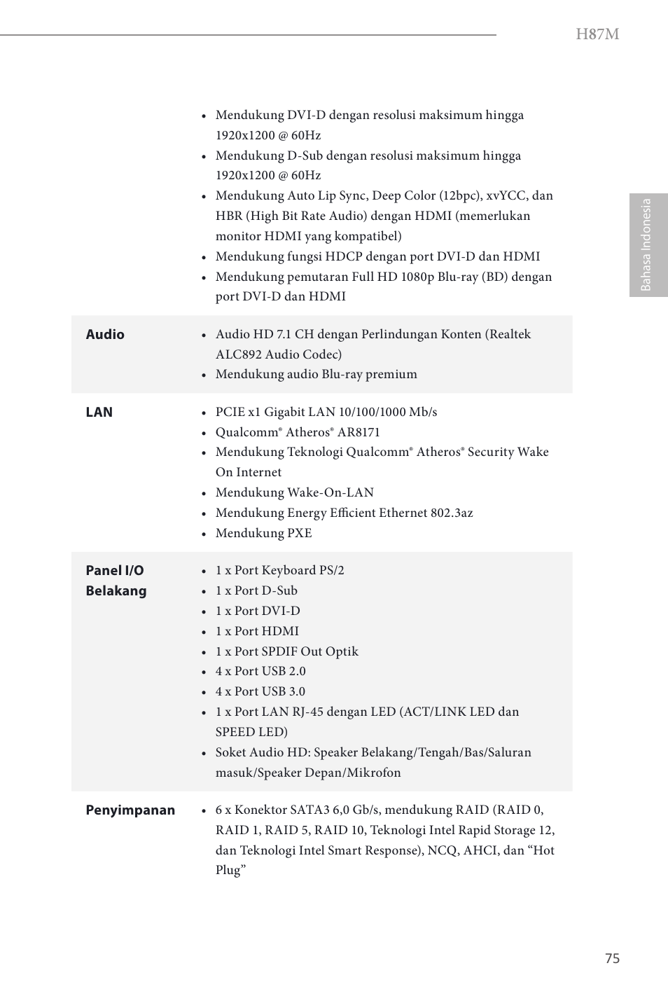 H 8 7m | ASRock H87M User Manual | Page 154 / 163