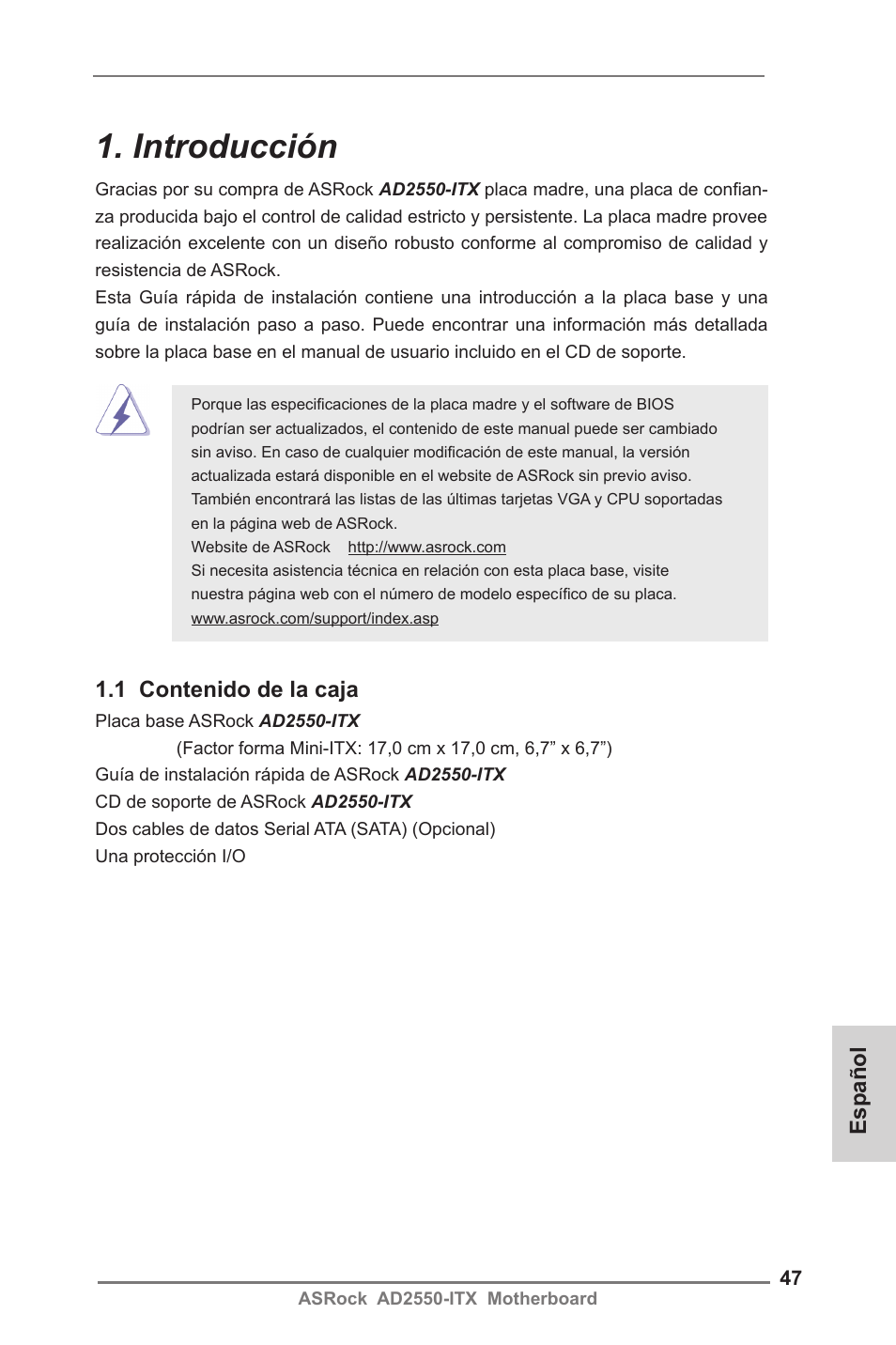 ASRock AD2550-ITX User Manual | Page 47 / 119