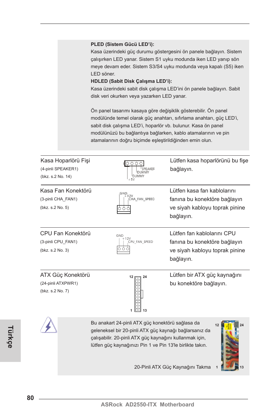 Türkçe | ASRock AD2550-ITX User Manual | Page 80 / 119