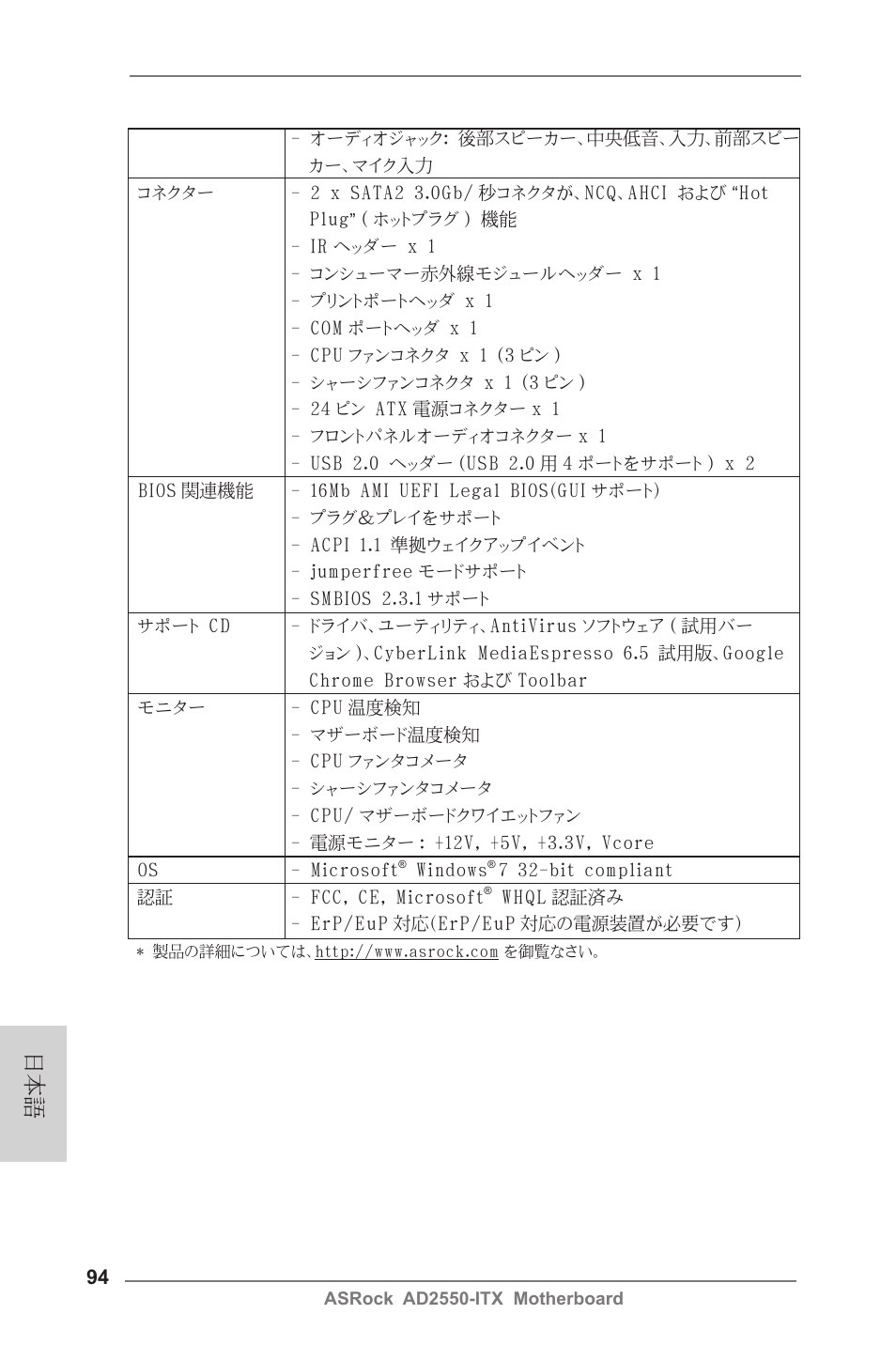 ASRock AD2550-ITX User Manual | Page 94 / 119