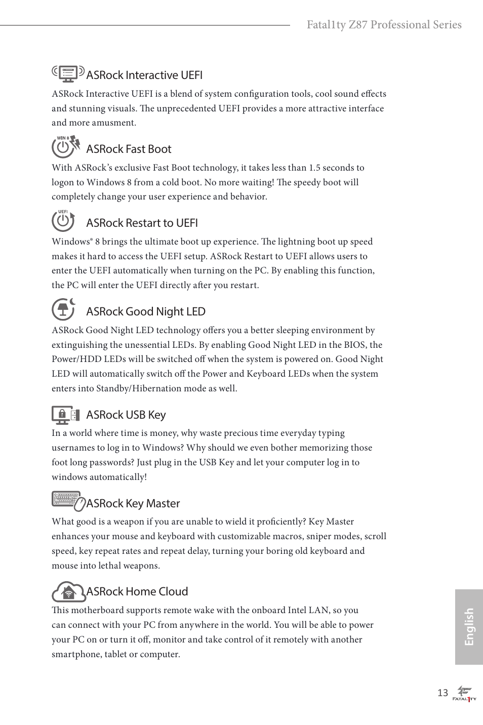 ASRock Fatal1ty Z87 Professional User Manual | Page 17 / 206