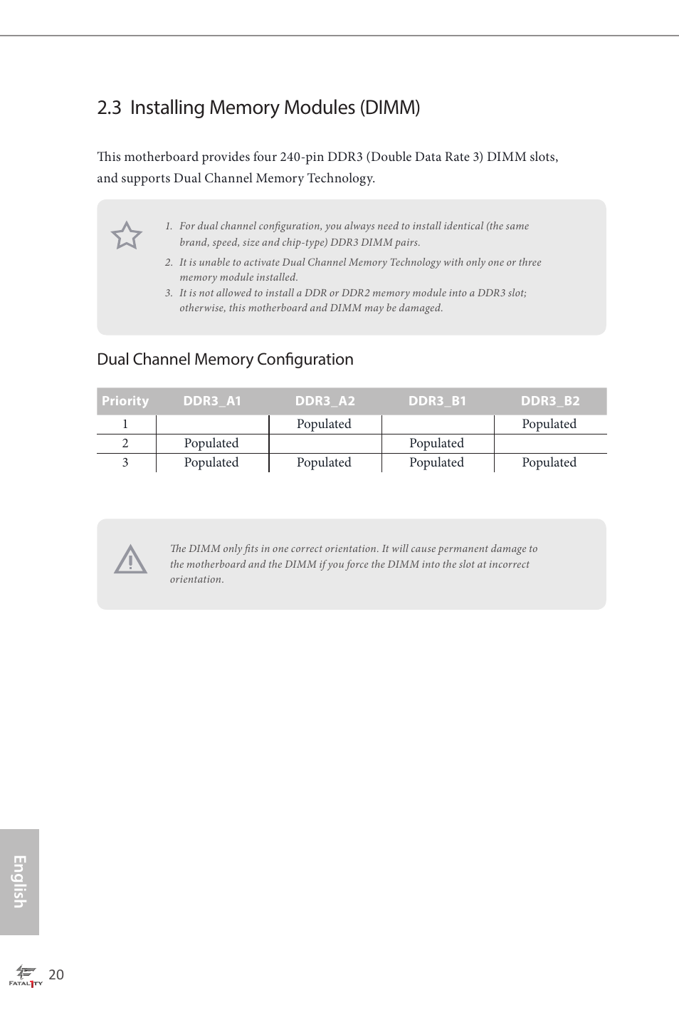 English | ASRock Fatal1ty Z87 Professional User Manual | Page 24 / 206