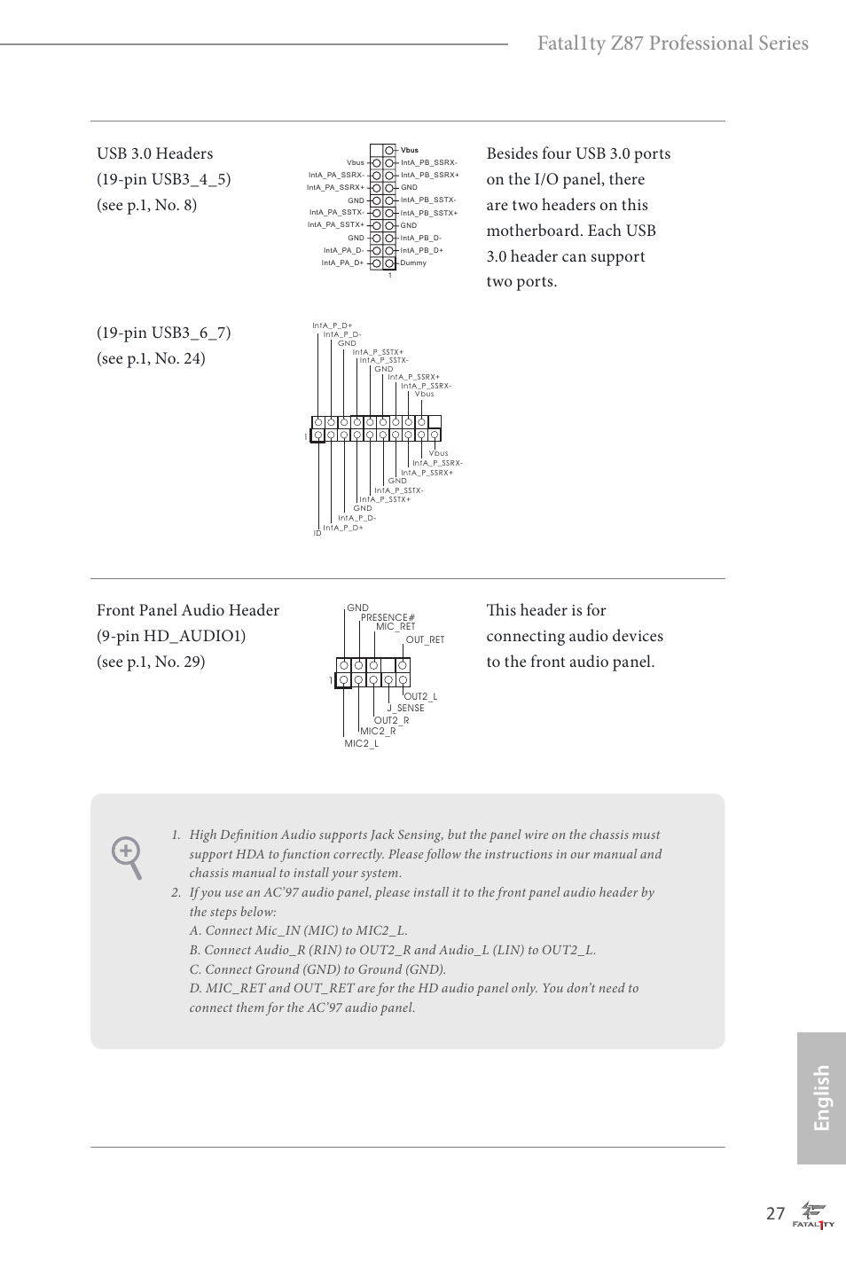 Fatal1ty z87 professional series, English | ASRock Fatal1ty Z87 Professional User Manual | Page 31 / 206