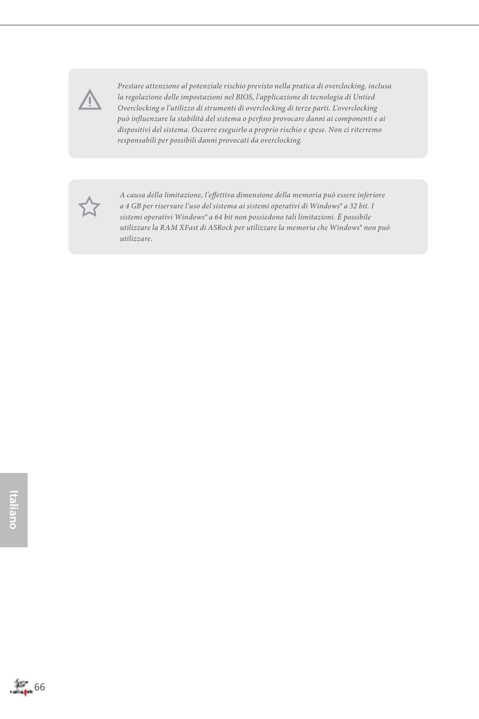 Italiano | ASRock Fatal1ty Z87 Professional User Manual | Page 70 / 206