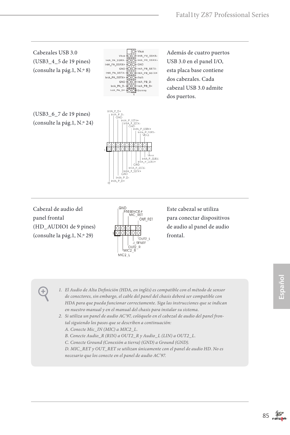 Español fatal1ty z87 professional series | ASRock Fatal1ty Z87 Professional User Manual | Page 89 / 206