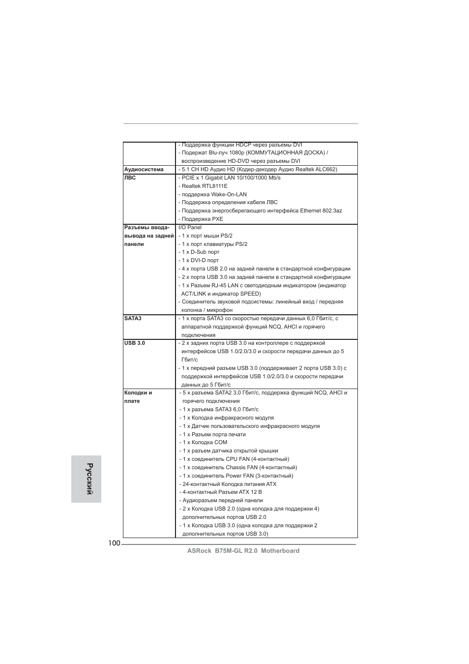 Ру сский | ASRock B75M-GL R2.0 User Manual | Page 100 / 204