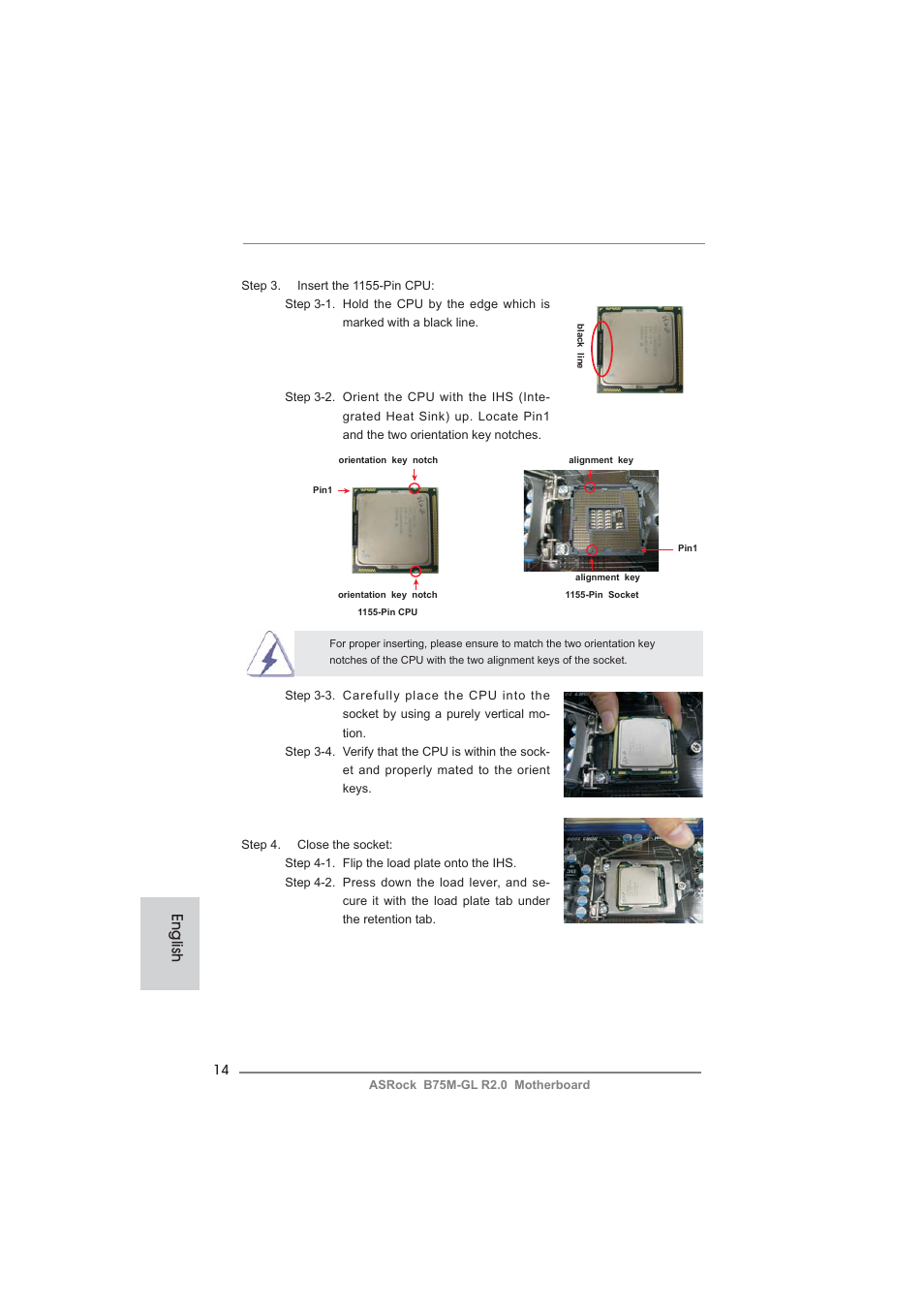 English | ASRock B75M-GL R2.0 User Manual | Page 14 / 204