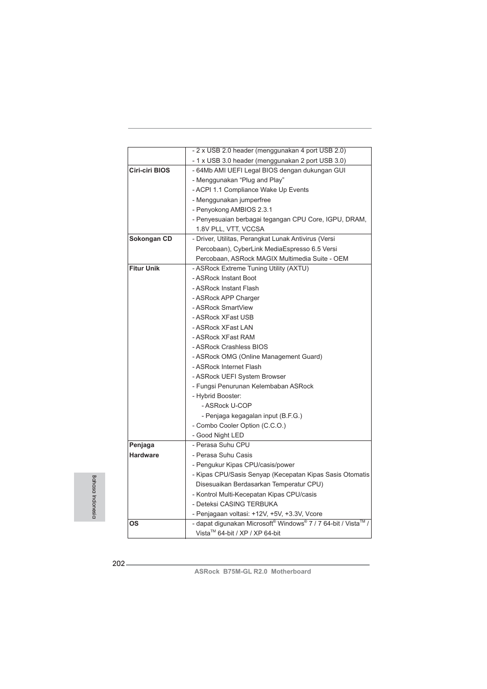 ASRock B75M-GL R2.0 User Manual | Page 202 / 204