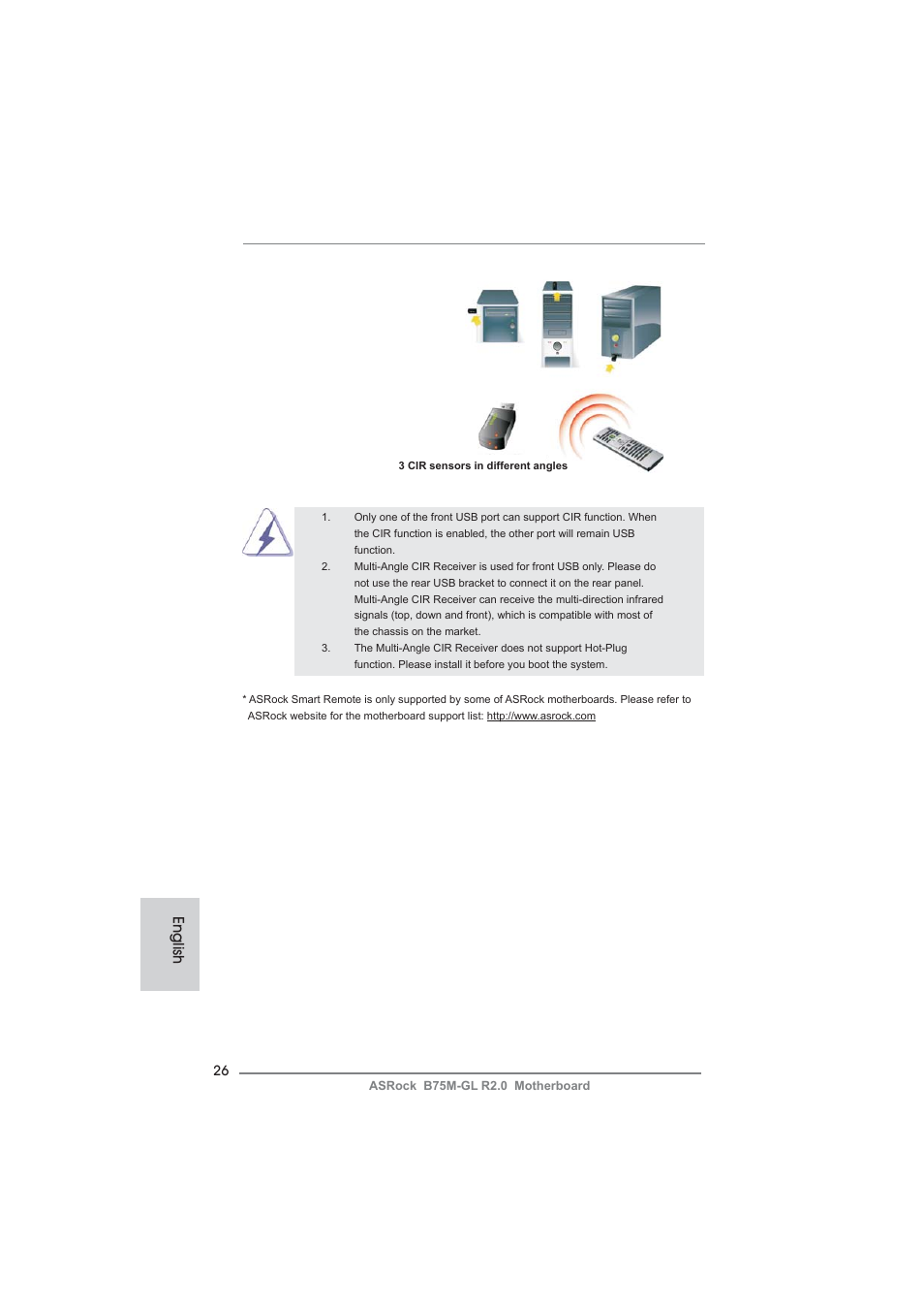 English | ASRock B75M-GL R2.0 User Manual | Page 26 / 204