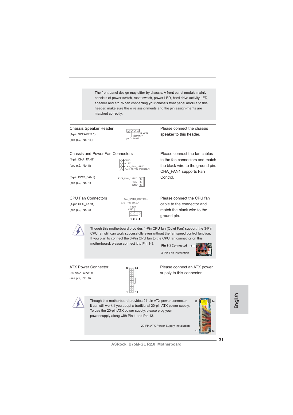 English | ASRock B75M-GL R2.0 User Manual | Page 31 / 204