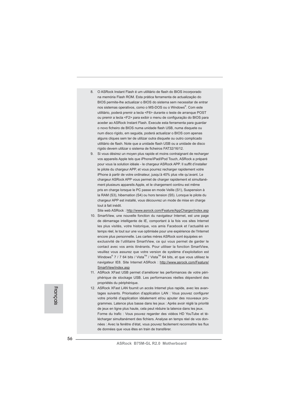 Français | ASRock B75M-GL R2.0 User Manual | Page 56 / 204