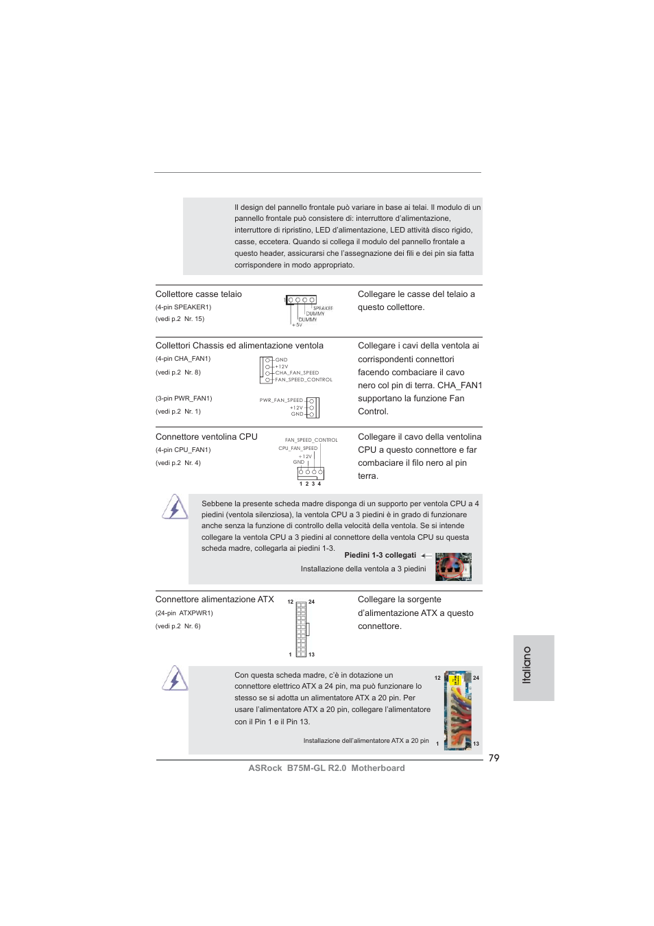 Italiano | ASRock B75M-GL R2.0 User Manual | Page 79 / 204