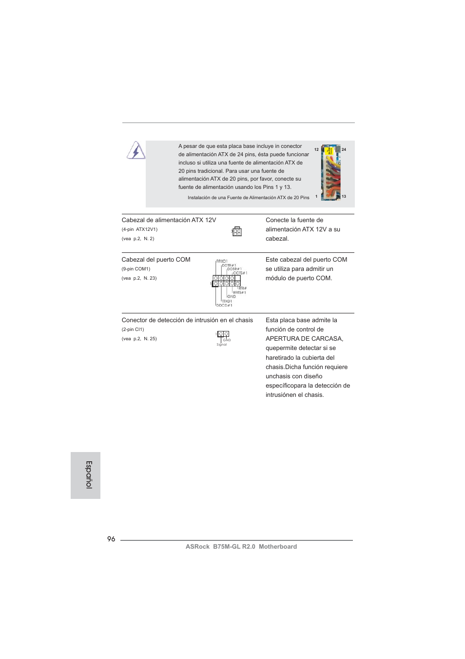 Español | ASRock B75M-GL R2.0 User Manual | Page 96 / 204