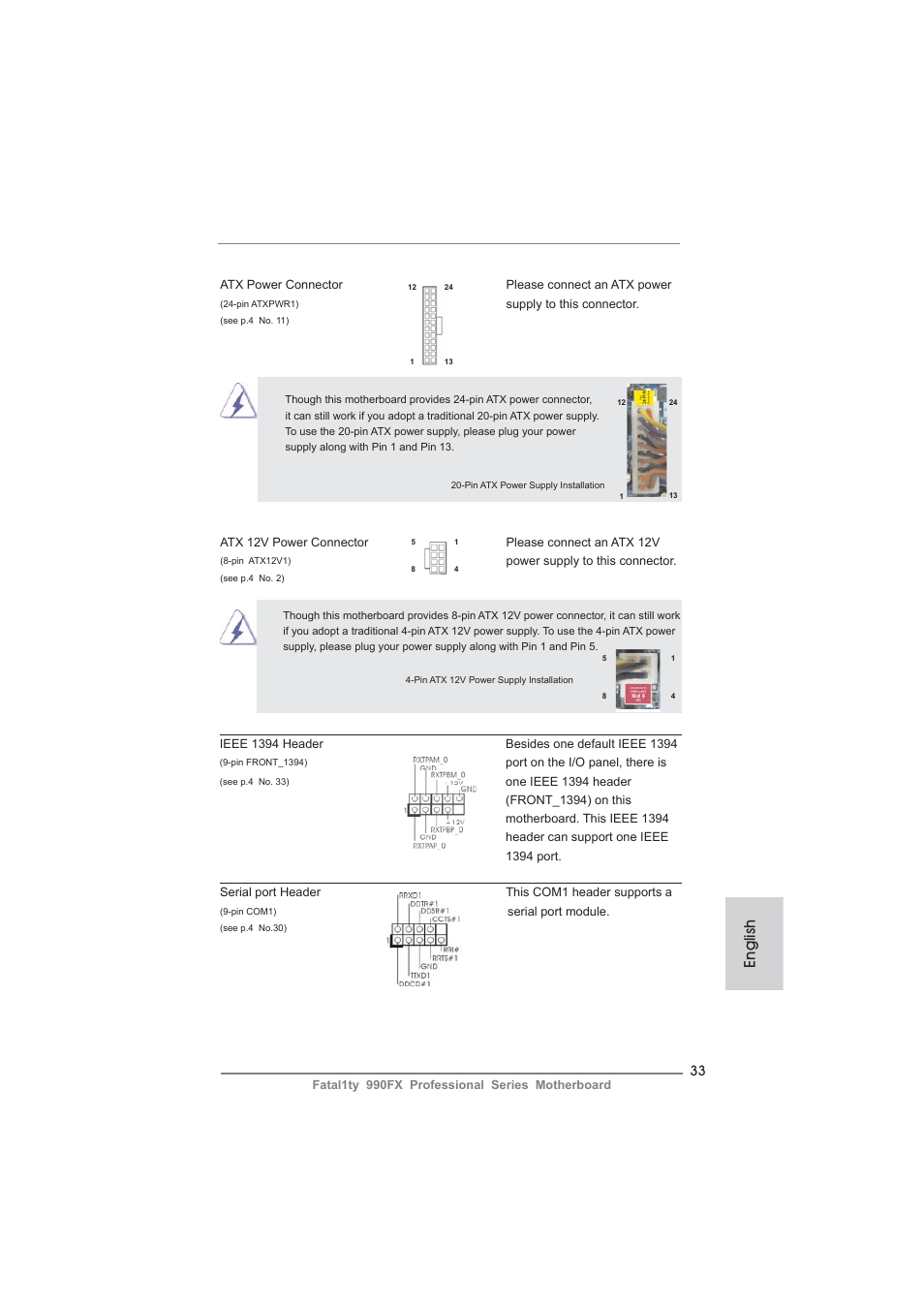 English | ASRock Fatal1ty 990FX Professional User Manual | Page 33 / 287
