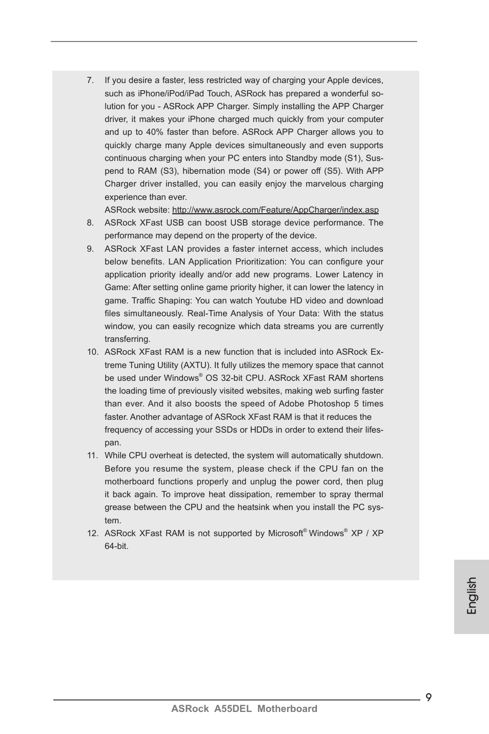 English | ASRock A55DEL User Manual | Page 9 / 181