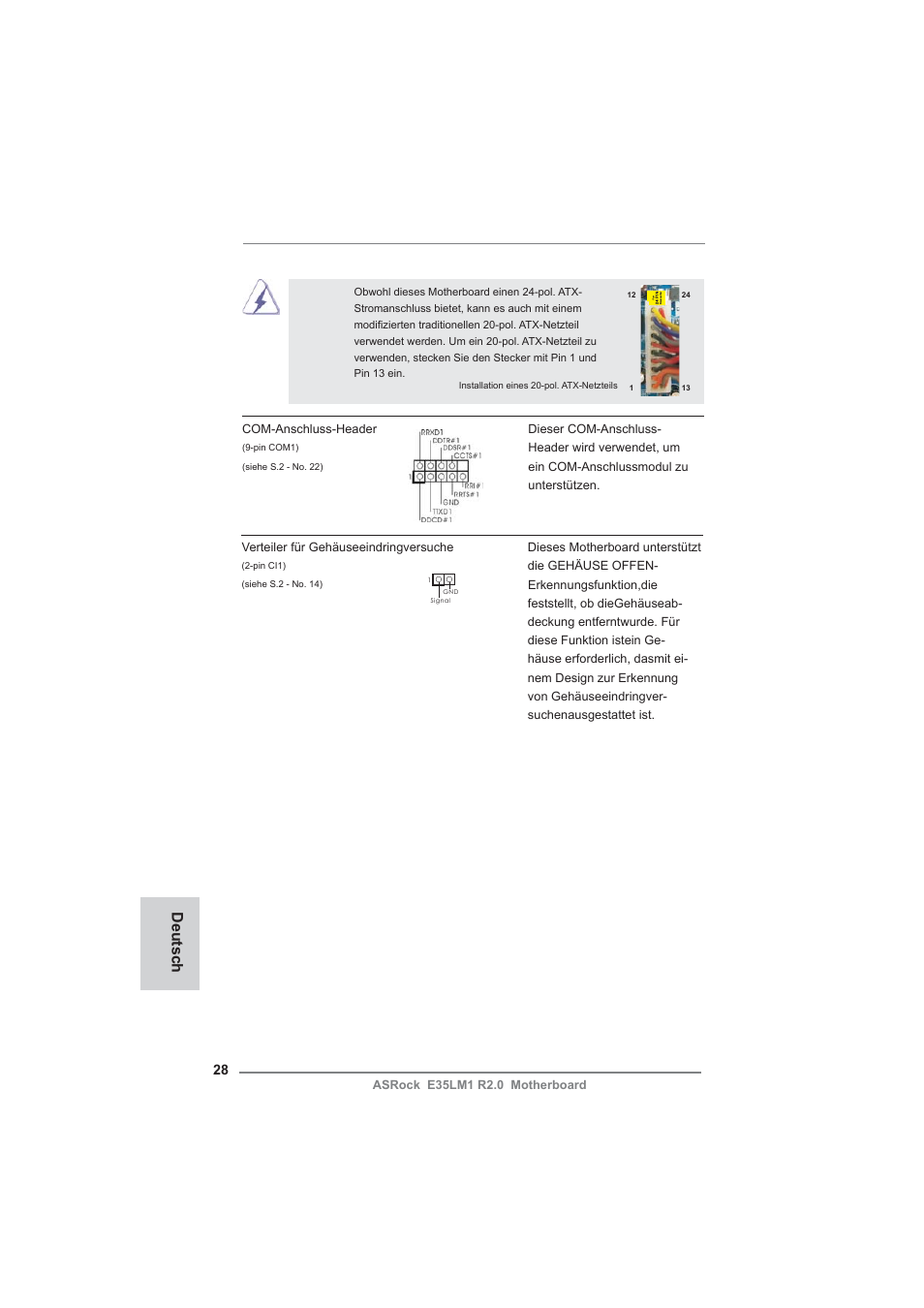 Deutsch | ASRock E35LM1 R2.0 User Manual | Page 28 / 95