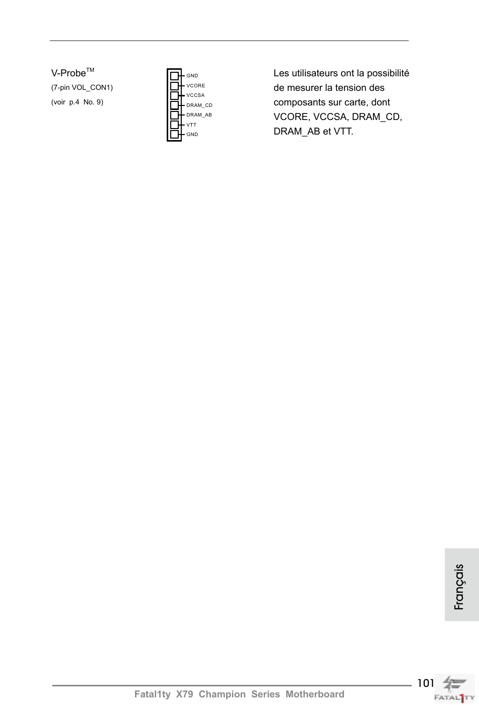 Français | ASRock Fatal1ty X79 Champion User Manual | Page 101 / 265