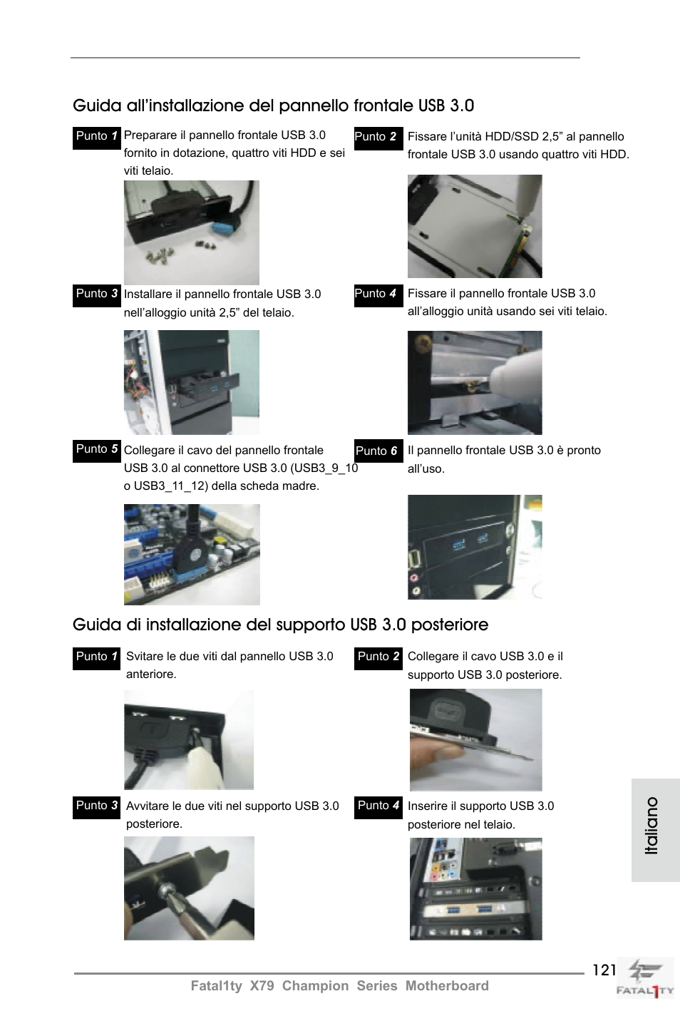 Italiano | ASRock Fatal1ty X79 Champion User Manual | Page 121 / 265