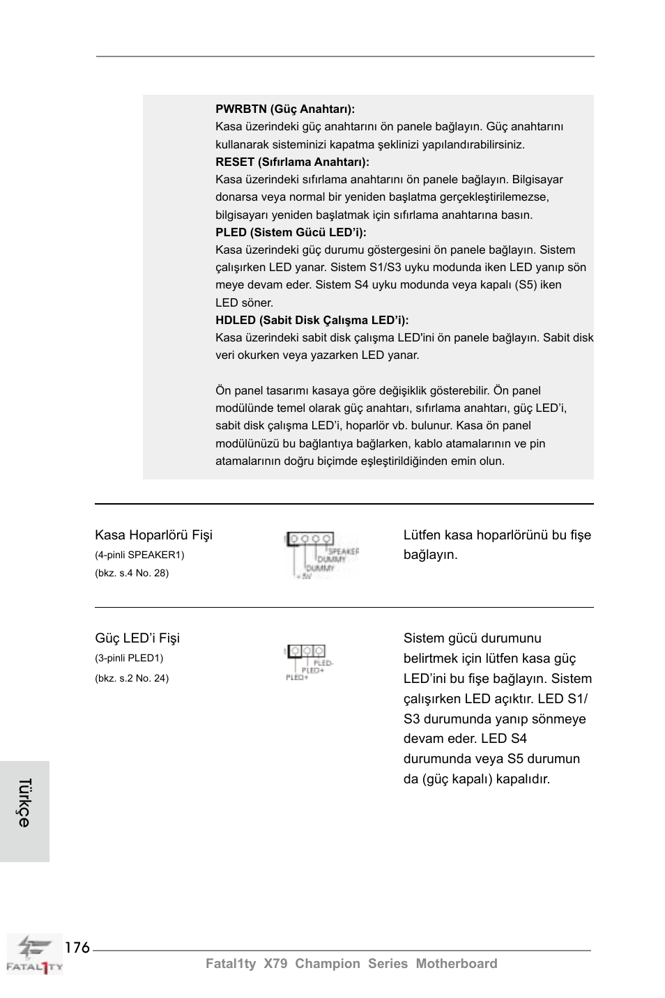 Türkçe | ASRock Fatal1ty X79 Champion User Manual | Page 176 / 265