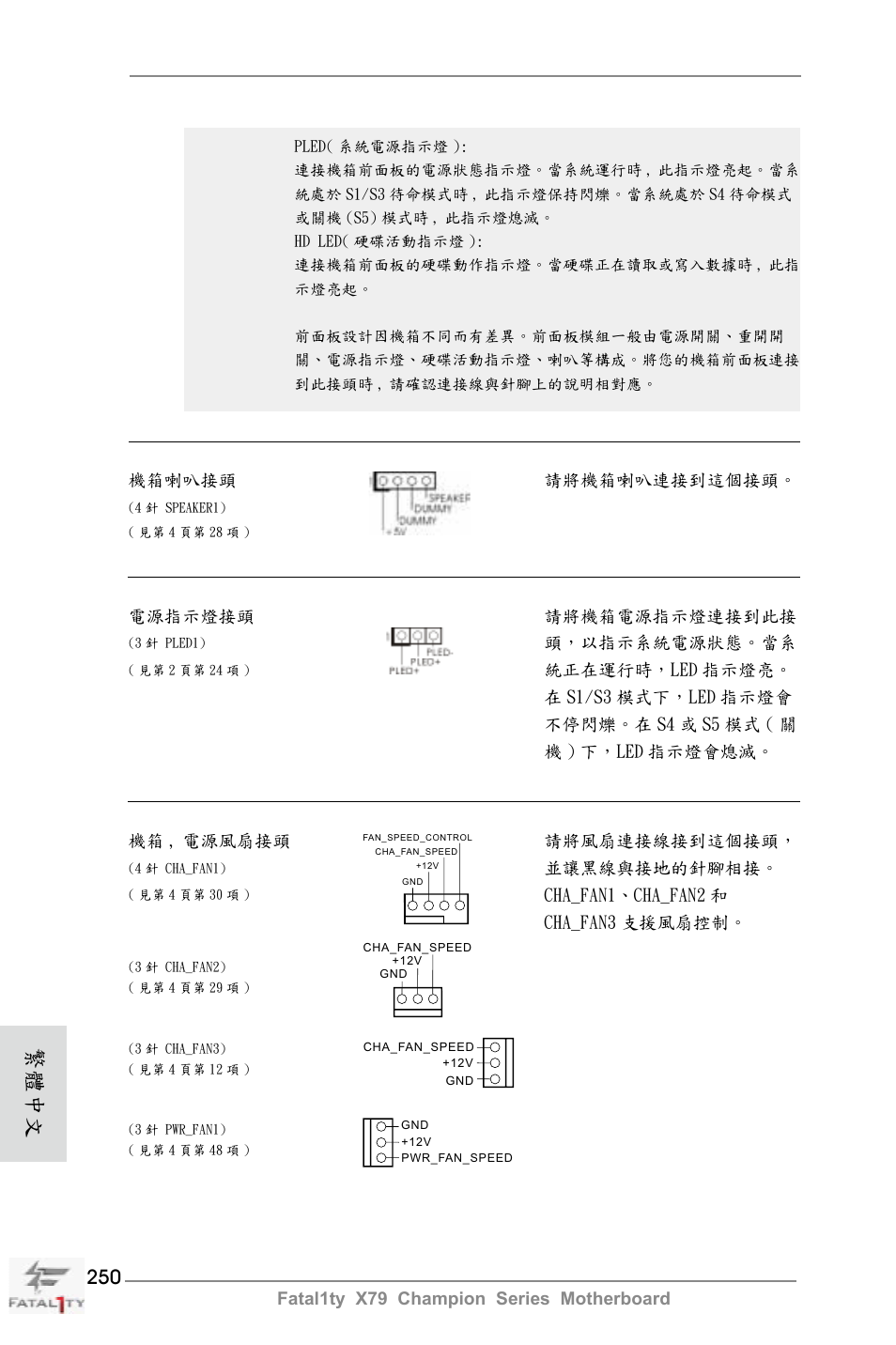 繁體中文 | ASRock Fatal1ty X79 Champion User Manual | Page 250 / 265