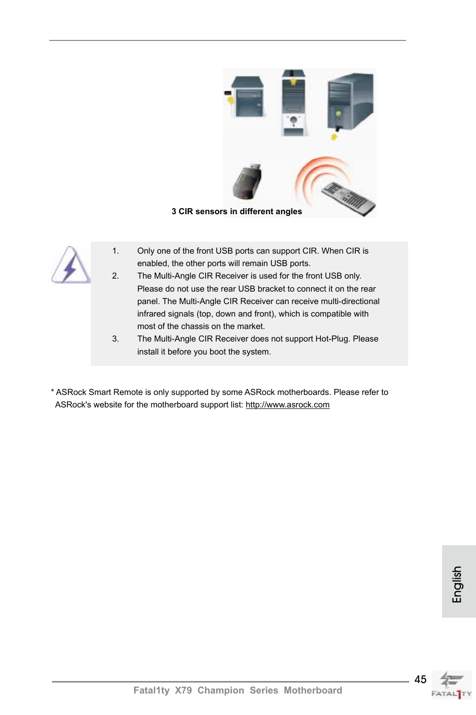 English | ASRock Fatal1ty X79 Champion User Manual | Page 45 / 265