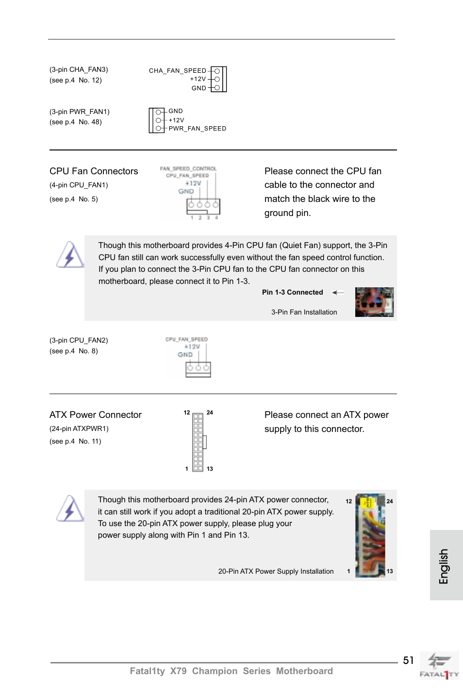 English | ASRock Fatal1ty X79 Champion User Manual | Page 51 / 265