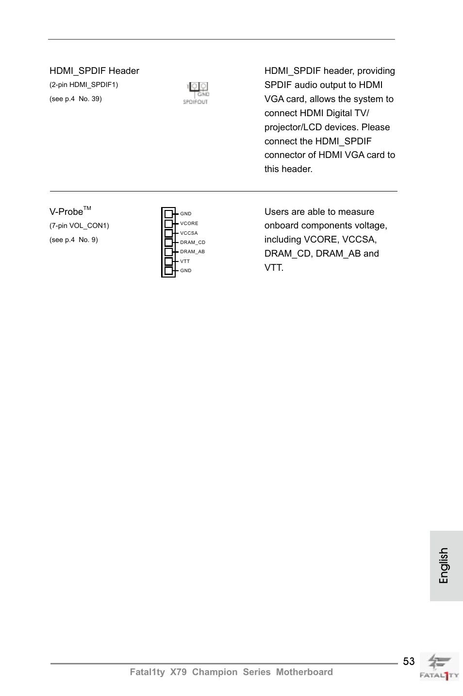 English | ASRock Fatal1ty X79 Champion User Manual | Page 53 / 265
