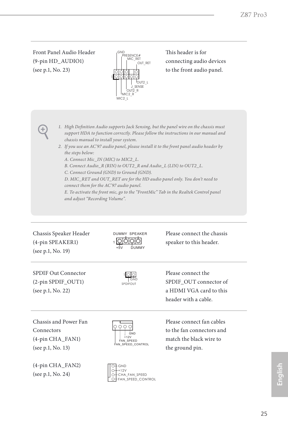 Z 8 7 pro3, English | ASRock Z87 Pro3 User Manual | Page 27 / 150