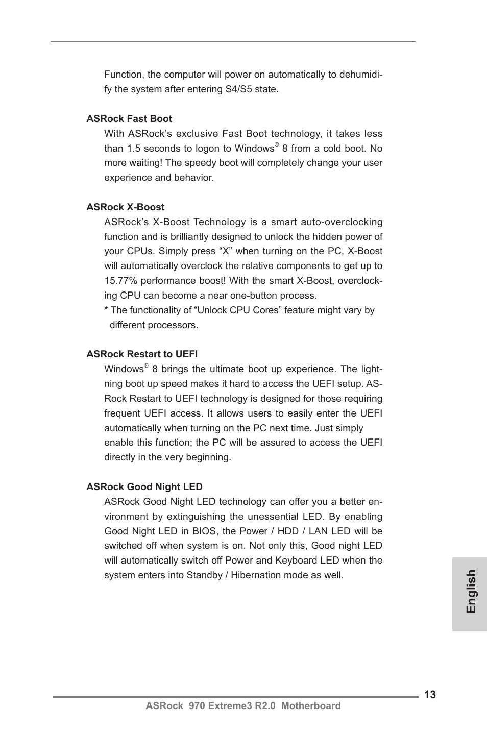 English | ASRock 970 Extreme3 R2.0 User Manual | Page 13 / 158