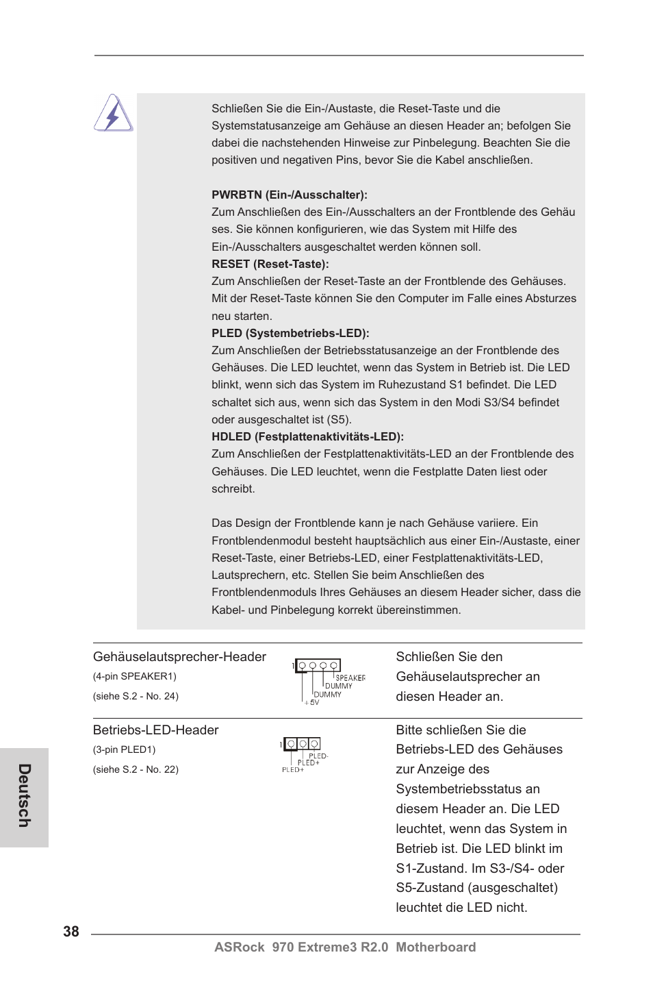 Deutsch | ASRock 970 Extreme3 R2.0 User Manual | Page 38 / 158