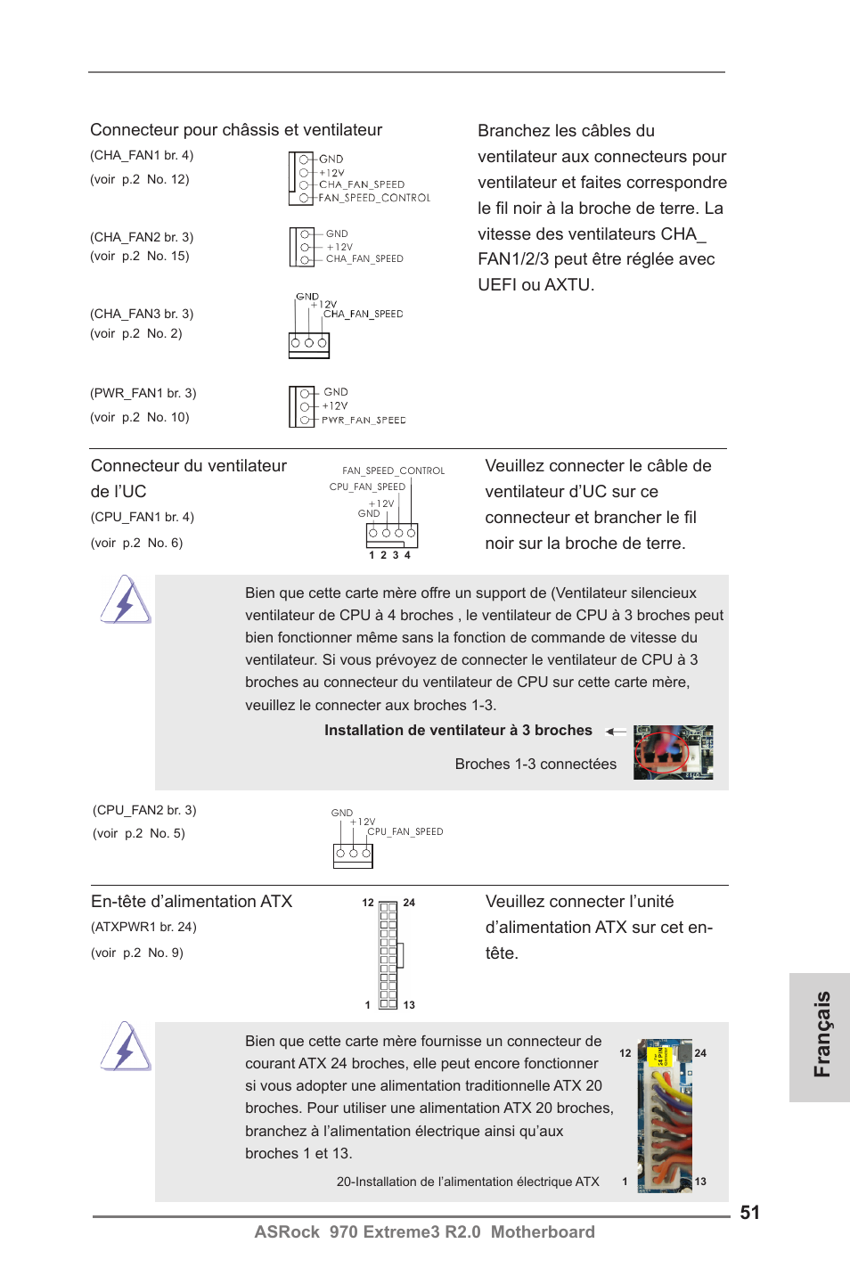 Français | ASRock 970 Extreme3 R2.0 User Manual | Page 51 / 158