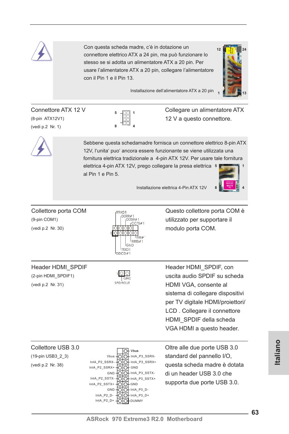 Italiano | ASRock 970 Extreme3 R2.0 User Manual | Page 63 / 158