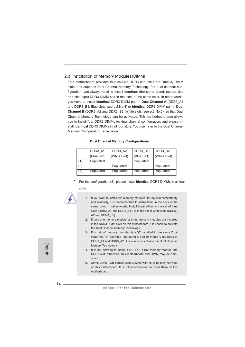 ASRock P67 Pro User Manual | Page 14 / 245
