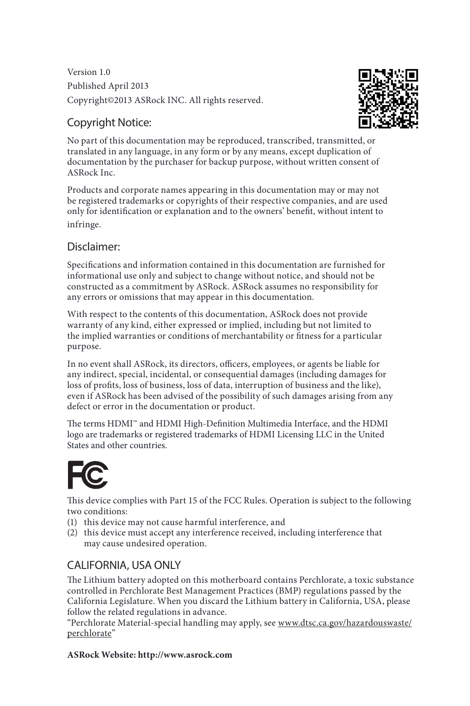 ASRock B85M-ITX User Manual | 159 pages