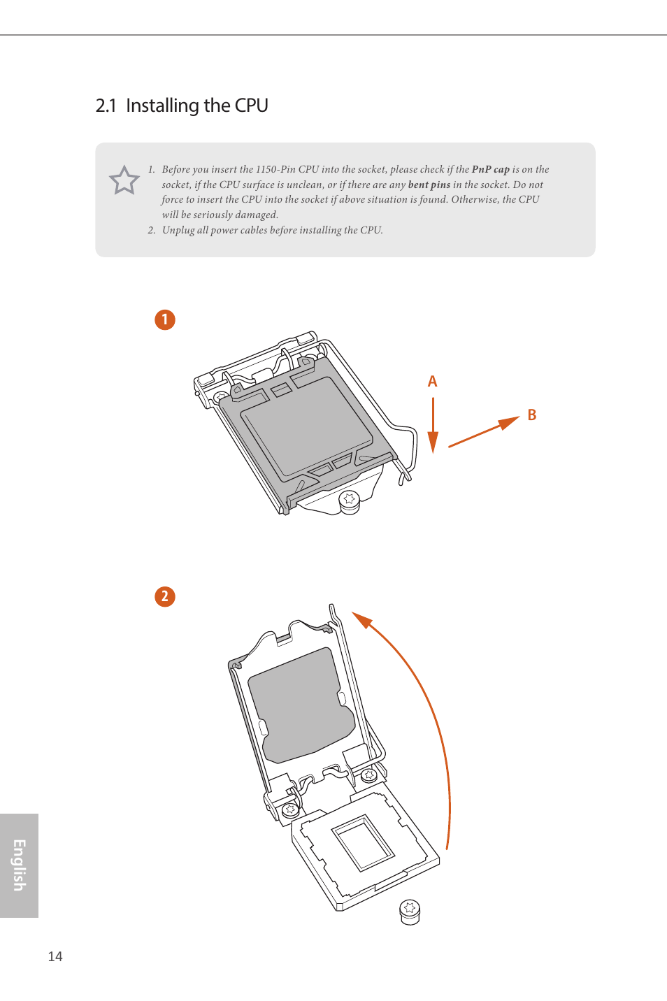 1 installing the cpu | ASRock B85M-ITX User Manual | Page 15 / 159