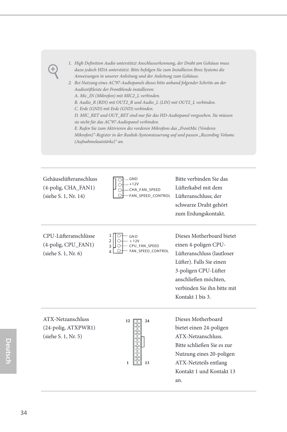 Deutsch | ASRock B85M-ITX User Manual | Page 35 / 159